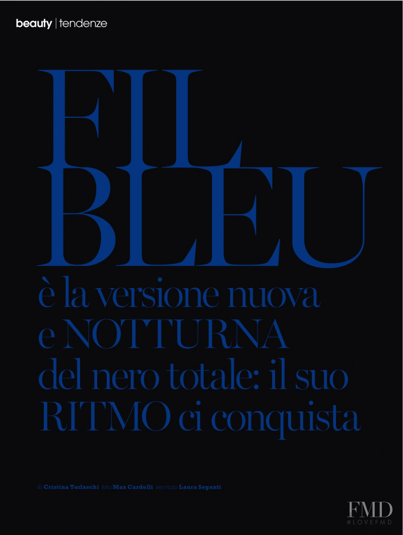 Benedetta Casaluci featured in Fil Bleu, October 2015