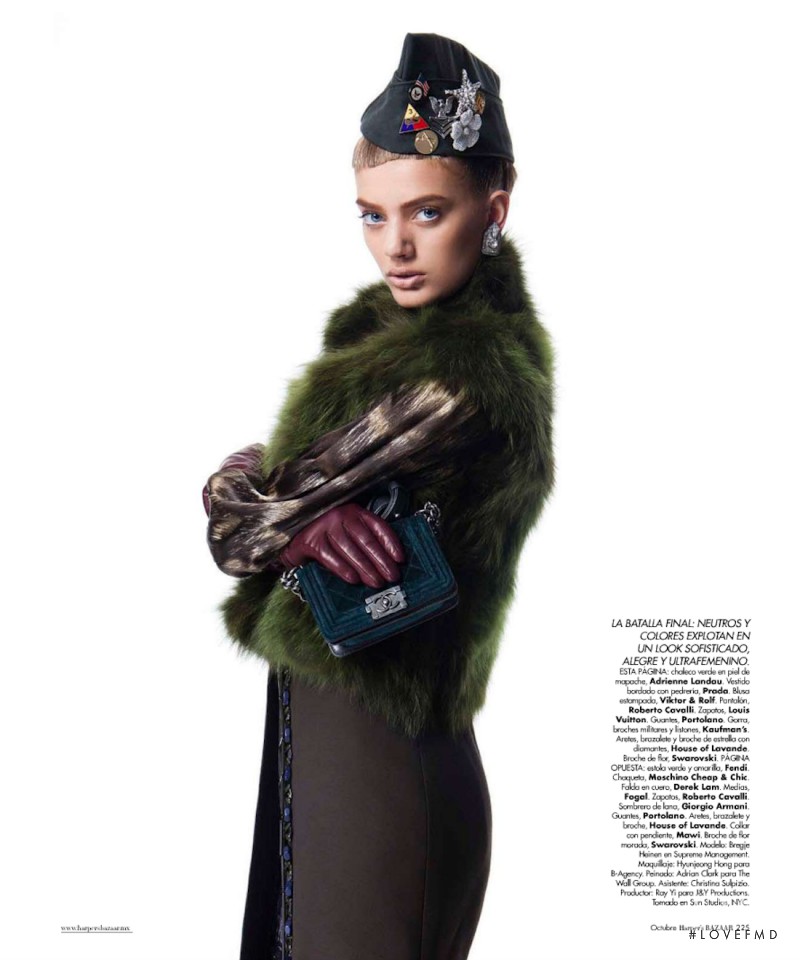 Bregje Heinen featured in Militar Chic, October 2012