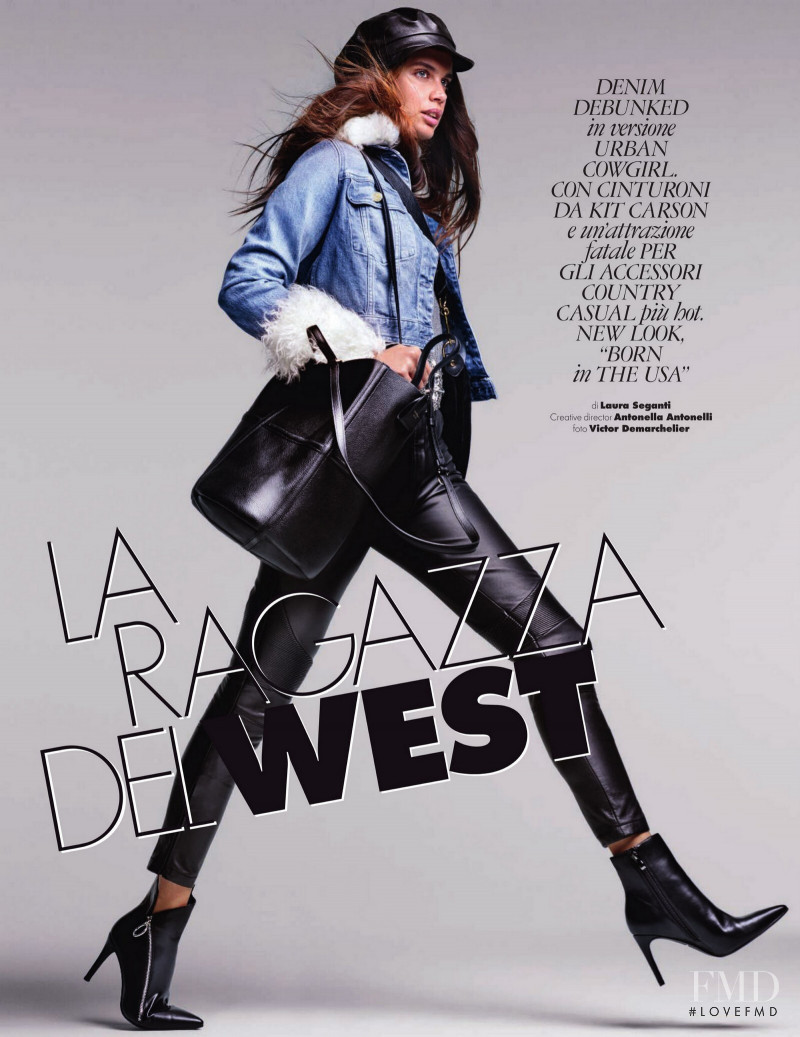 Sara Sampaio featured in La Ragazza Del West, October 2019