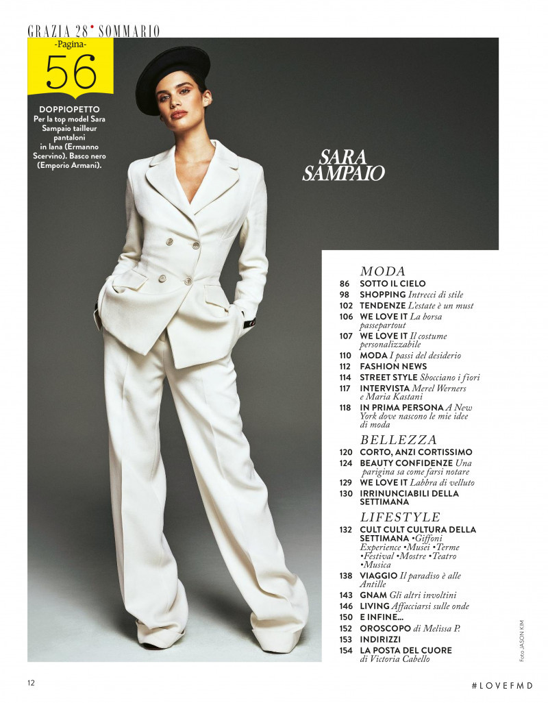 Sara Sampaio featured in Una donna forte non finge, June 2017