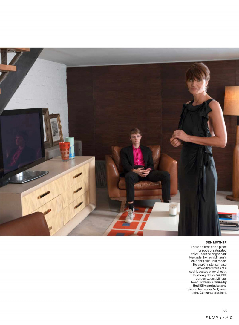 Helena Christensen featured in Family Matters, December 2019