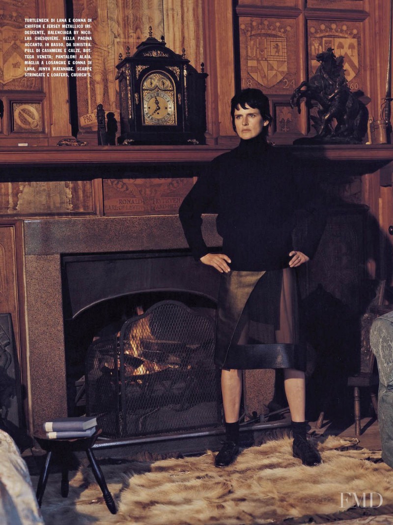 Stella Tennant featured in A Highland Friendship, October 2012