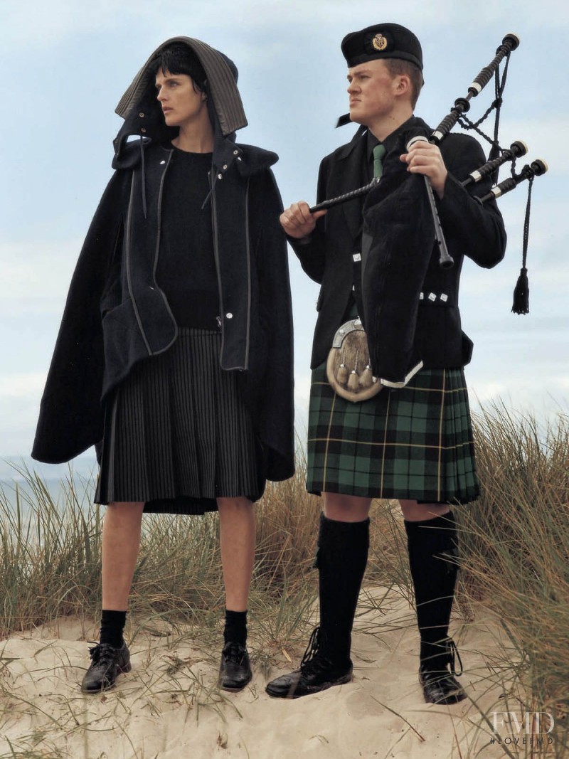 Stella Tennant featured in A Highland Friendship, October 2012