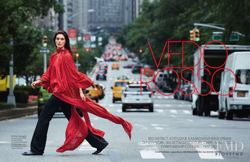 Hilary Rhoda featured in Vedo Rosso, December 2019