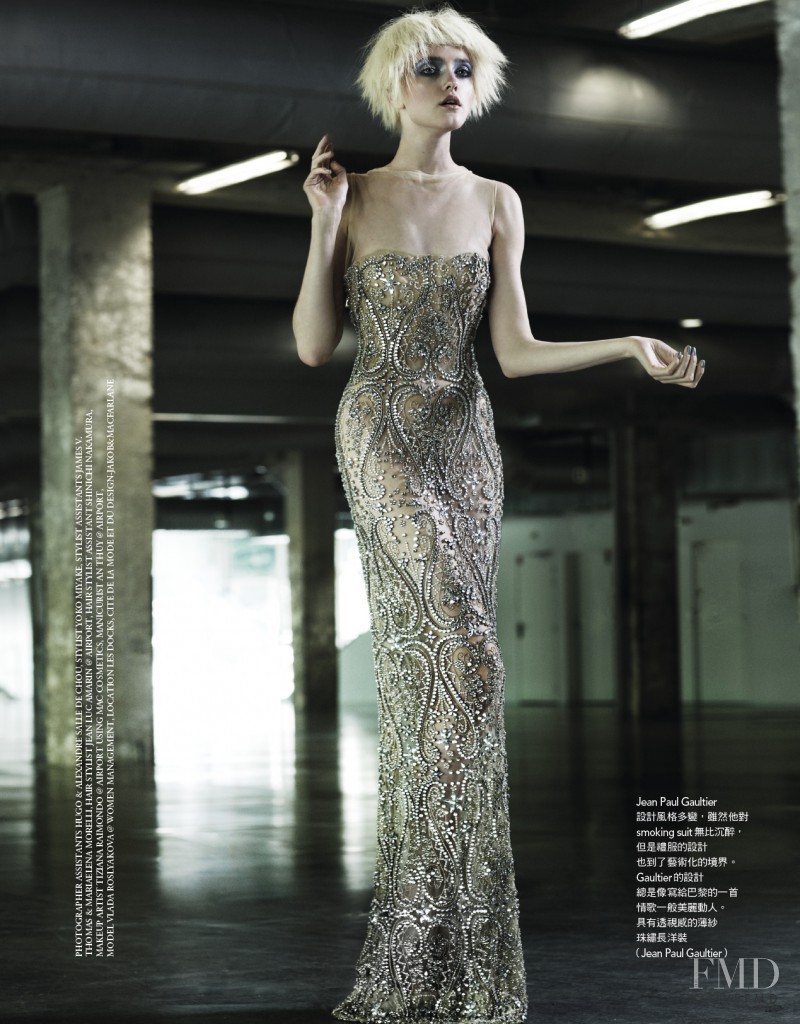 Vlada Roslyakova featured in Couture Art, October 2012