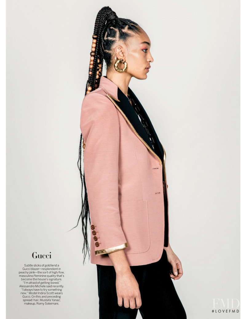 Indira Scott featured in Vogue Values, January 2020