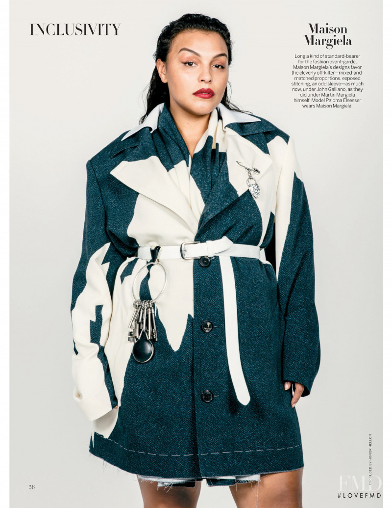 Paloma Elsesser featured in Vogue Values, January 2020