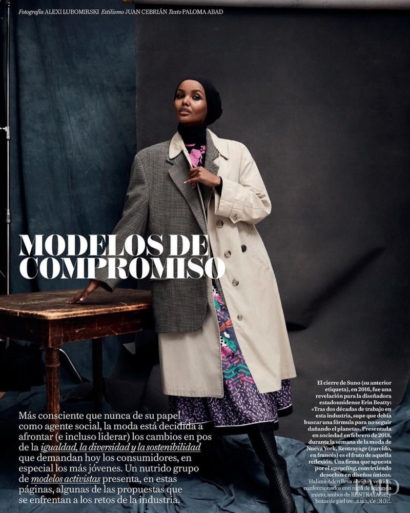 Halima Aden featured in Modelos de Compromiso, January 2020