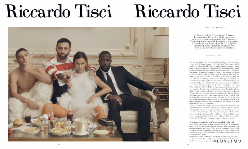 Irina Shayk featured in Riccardo Tisci, November 2019