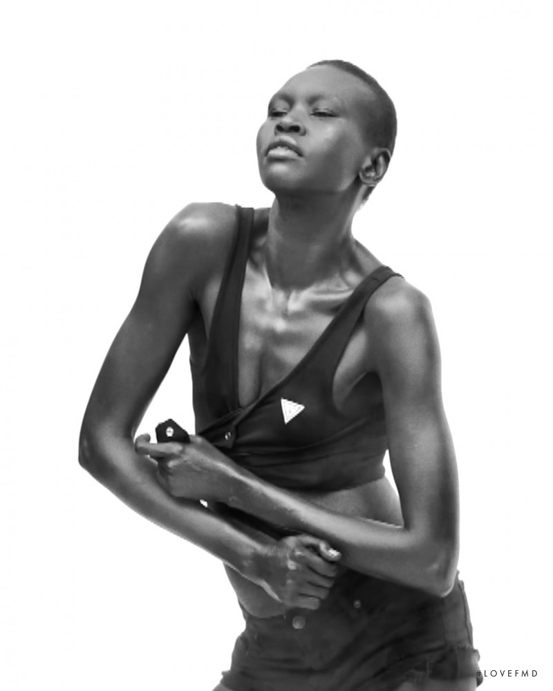 Alek Wek featured in V\'S 2020 Calendar, January 2020