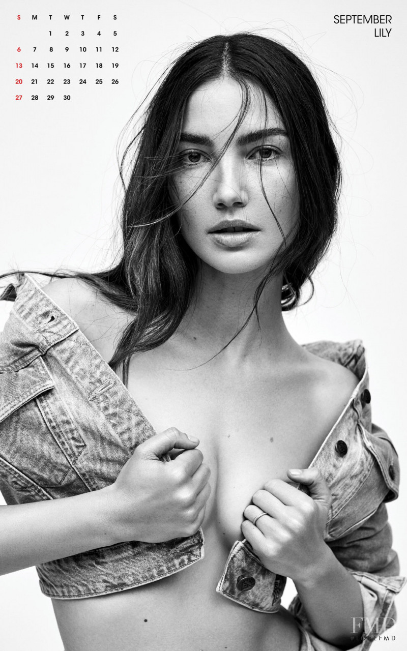 Lily Aldridge featured in V\'S 2020 Calendar, January 2020