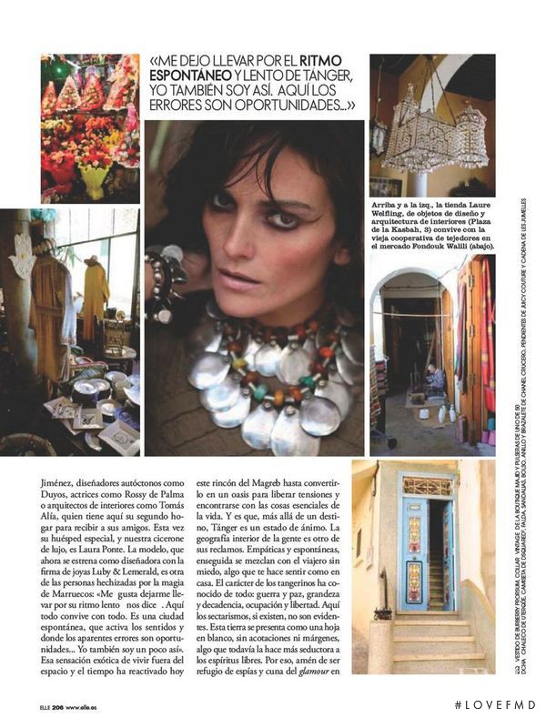 Laura Ponte featured in Cool Tanger, January 2011