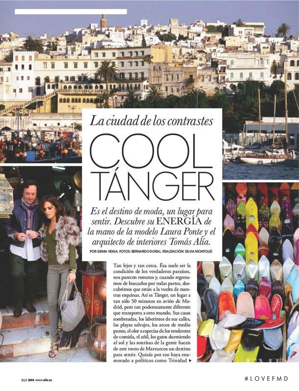 Laura Ponte featured in Cool Tanger, January 2011