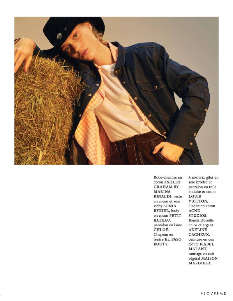 Karina Kozionova featured in Total western, May 2018