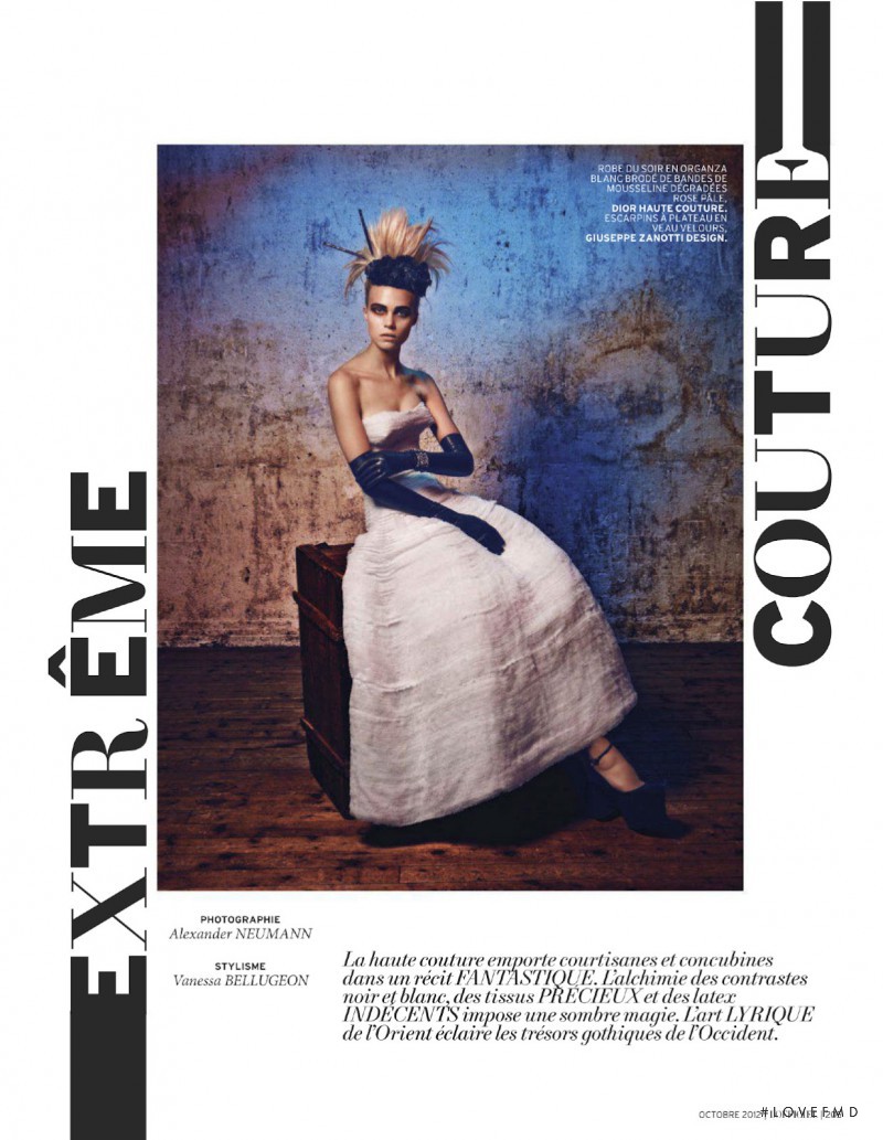 Claire Collins featured in Extreme Couture, October 2012