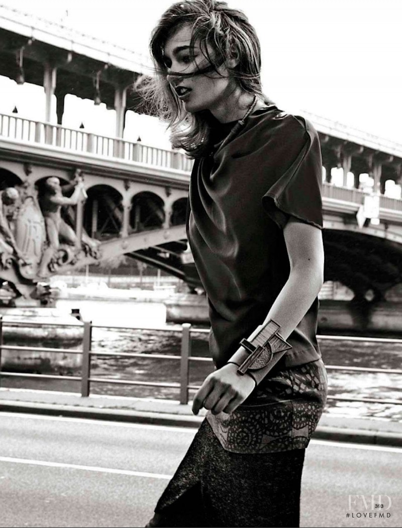 Vika Volkute featured in Woman In Paris, October 2012