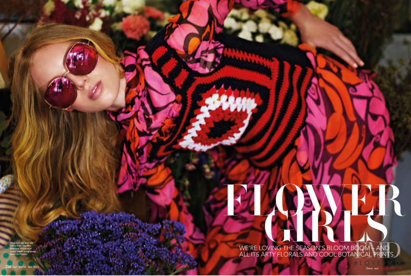 Dasha Matkova featured in Flower Girls, January 2015