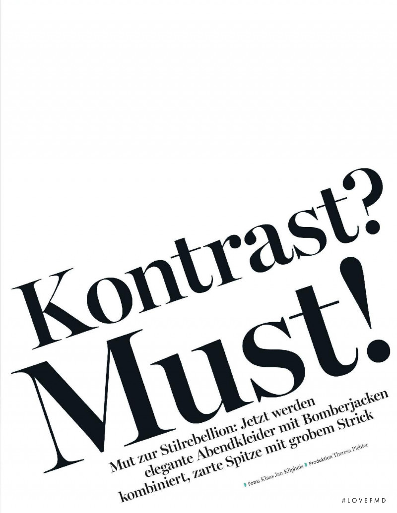 Kontrast? Must!, August 2016