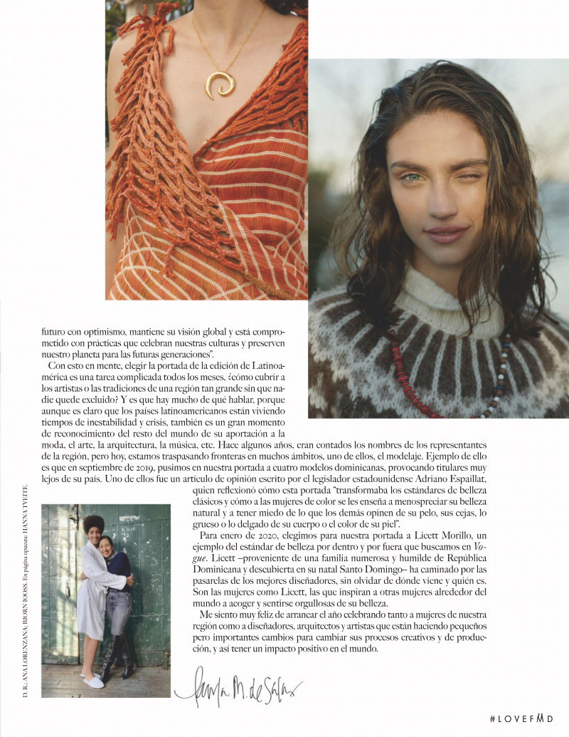 Krini Hernandez featured in Vivir en armonia, January 2020