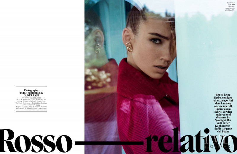Lorena Rae featured in Rosso relativo, March 2017