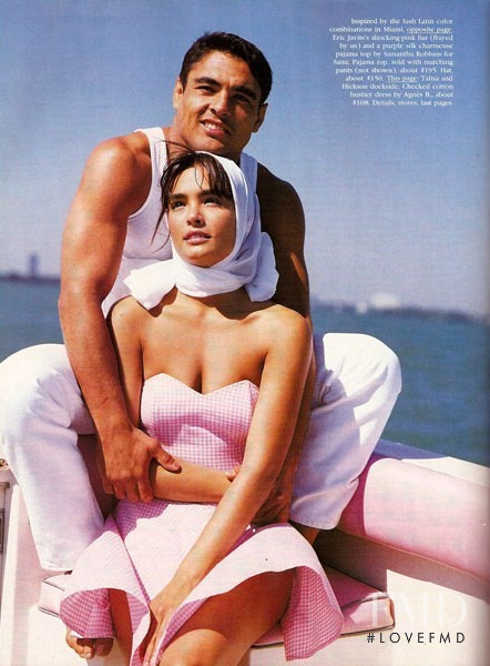 Talisa Soto featured in Mucho Mas: Miami Moderne, June 1989