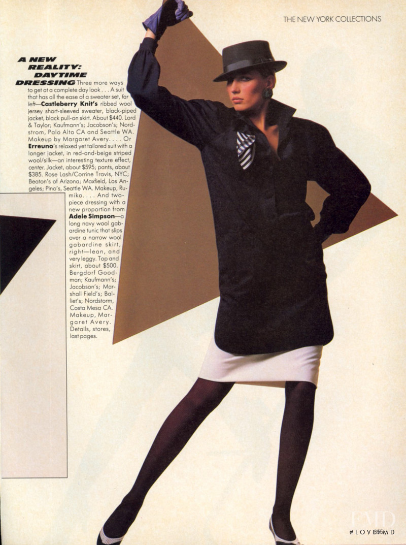 A New Reality - Daytime Dressing With a Different Impact, February 1985