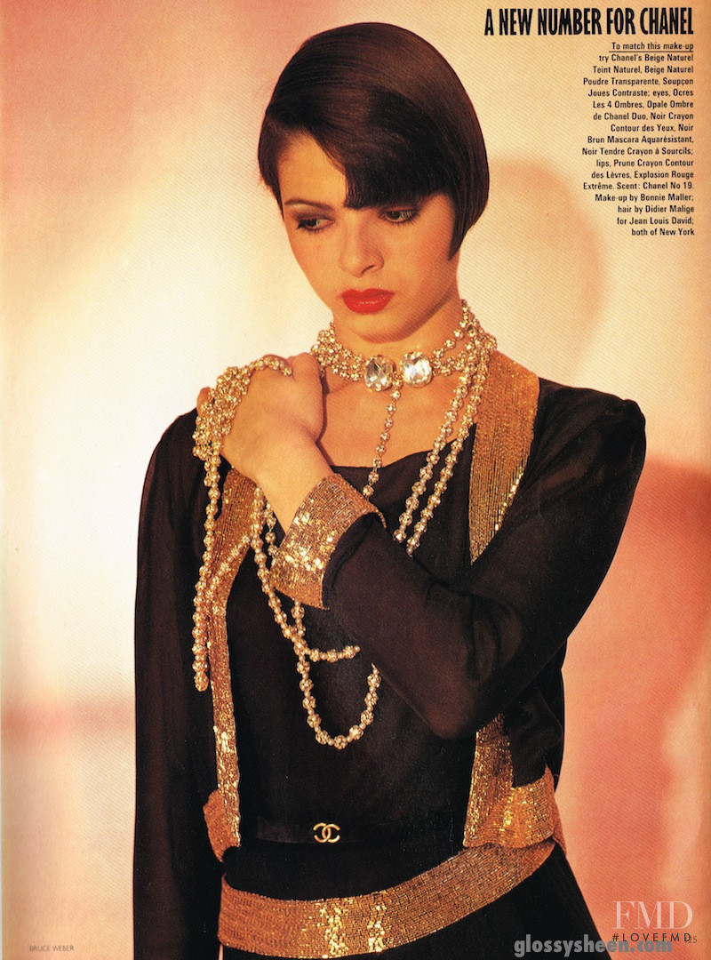 Talisa Soto featured in A New Number for Chanel, June 1983