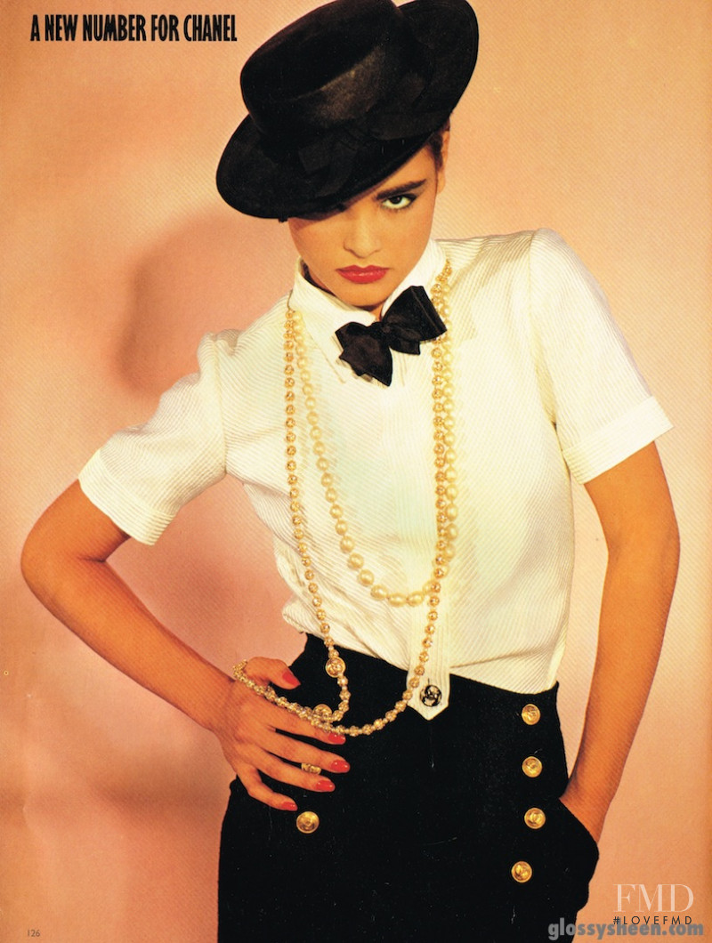 Talisa Soto featured in A New Number for Chanel, June 1983