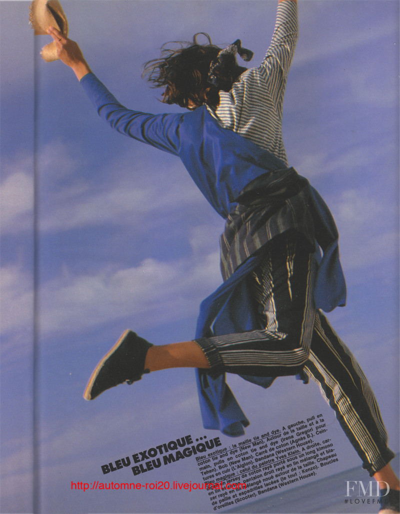 Talisa Soto featured in Harmonie in blue, July 1986