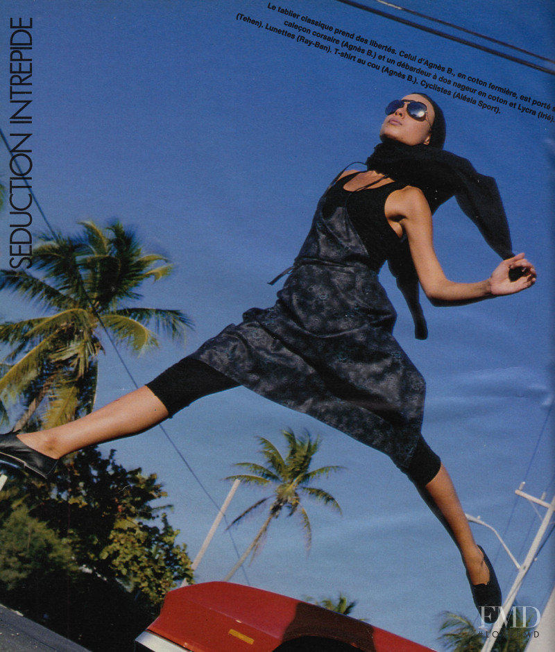 Talisa Soto featured in L\'inspiration coton fermière, March 1986