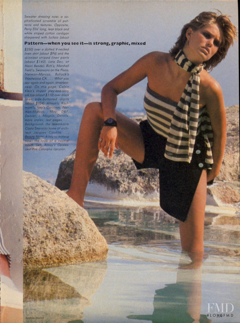 Renee Simonsen featured in A Real Change of Pace - the News for Resort, December 1982