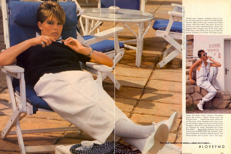 Renee Simonsen featured in A Real Change of Pace - the News for Resort, December 1982