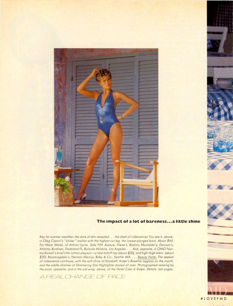 Talisa Soto featured in A Real Change of Pace - the News for Resort, December 1982