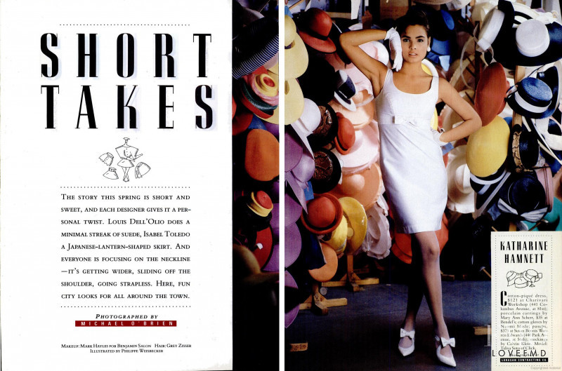 Talisa Soto featured in Short Takes, March 1987