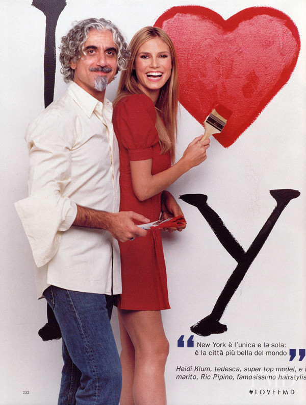 Heidi Klum featured in New York Amore Mio, February 2002