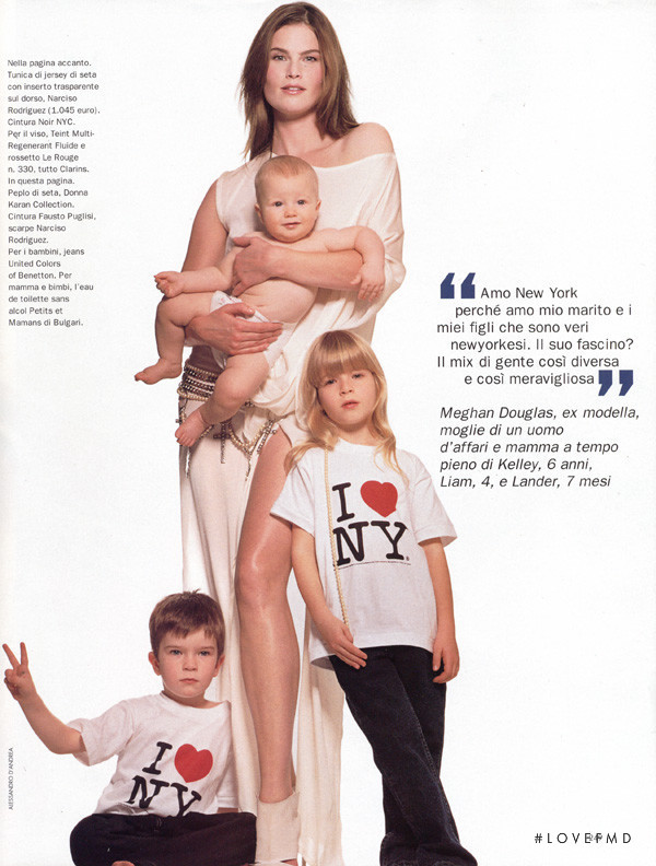 Meghan Douglas featured in New York Amore Mio, February 2002