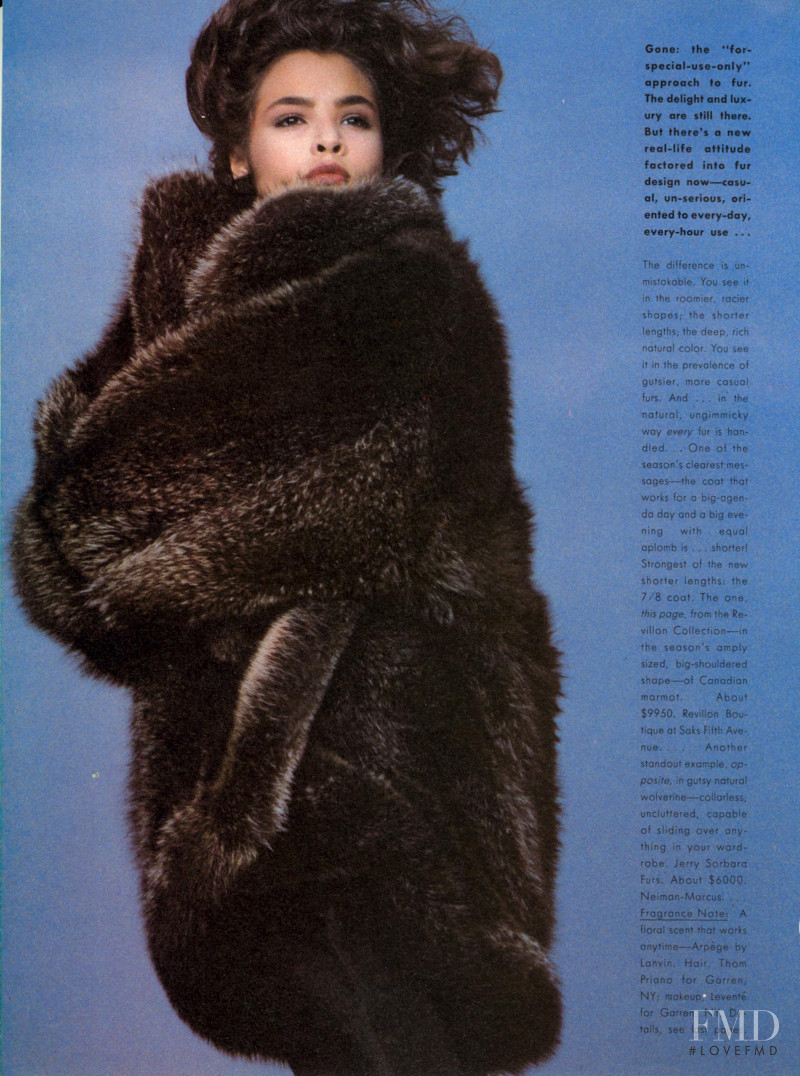 Talisa Soto featured in Furs: The Casual Factor, November 1983