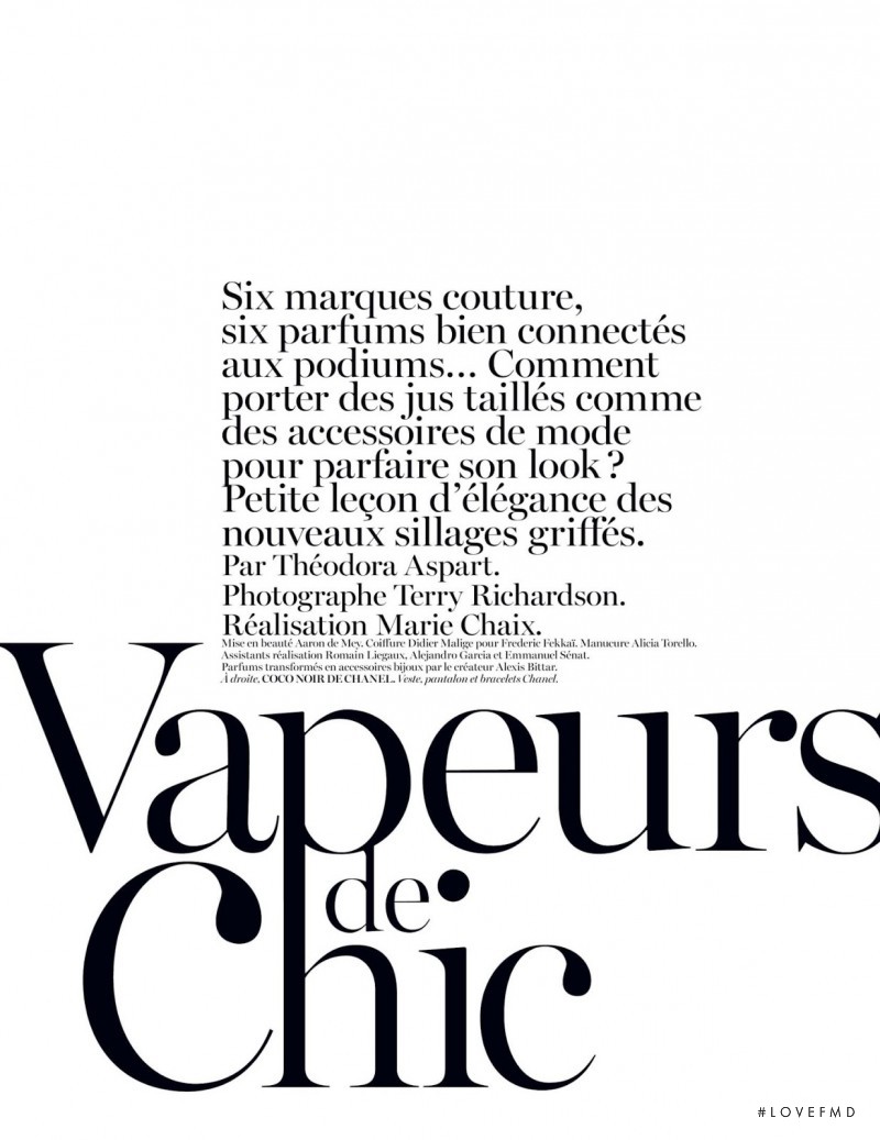 Vapeurs De Chic, November 2012