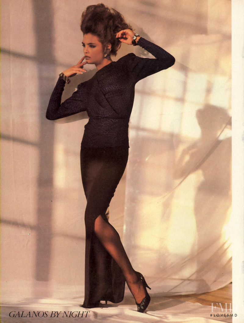 Talisa Soto featured in Galanos by Night, November 1983