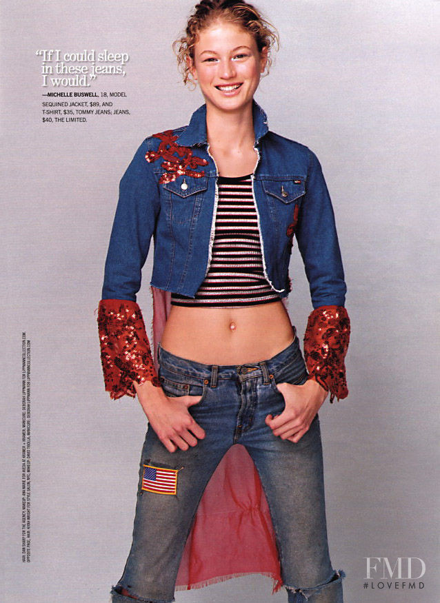 Michelle Buswell featured in Red, White & You, December 2001