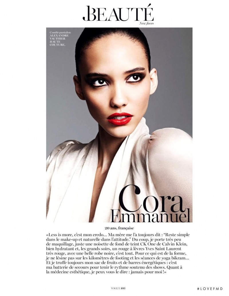 Cora Emmanuel featured in New Faces, November 2012