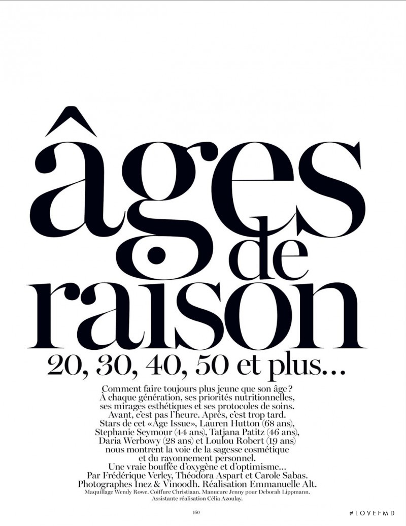 Ages De Raison, November 2012
