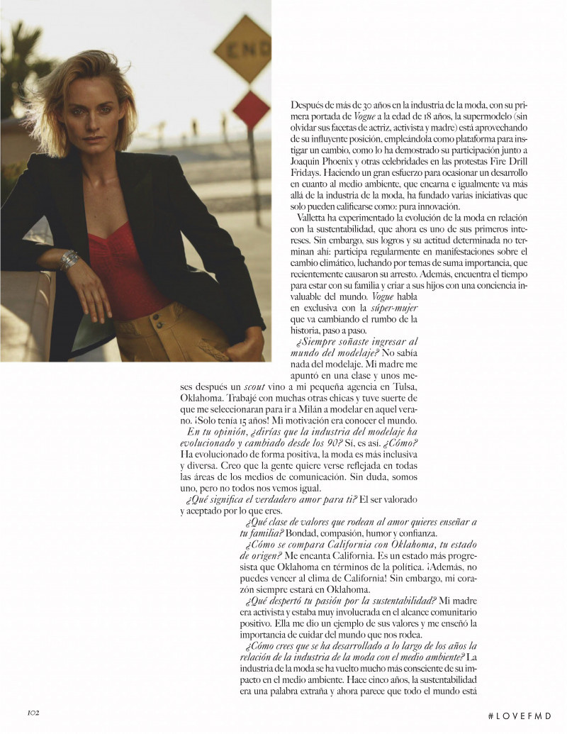 Amber Valletta featured in Punto De Vista: Amber Valletta, February 2020