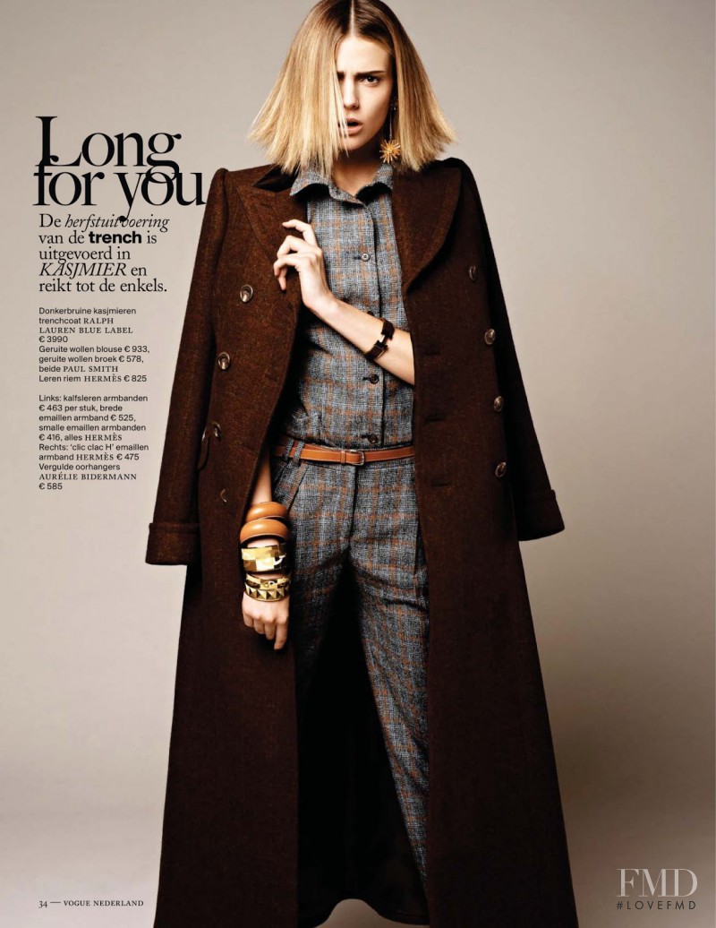 Ieva Laguna featured in Town & Country, November 2012