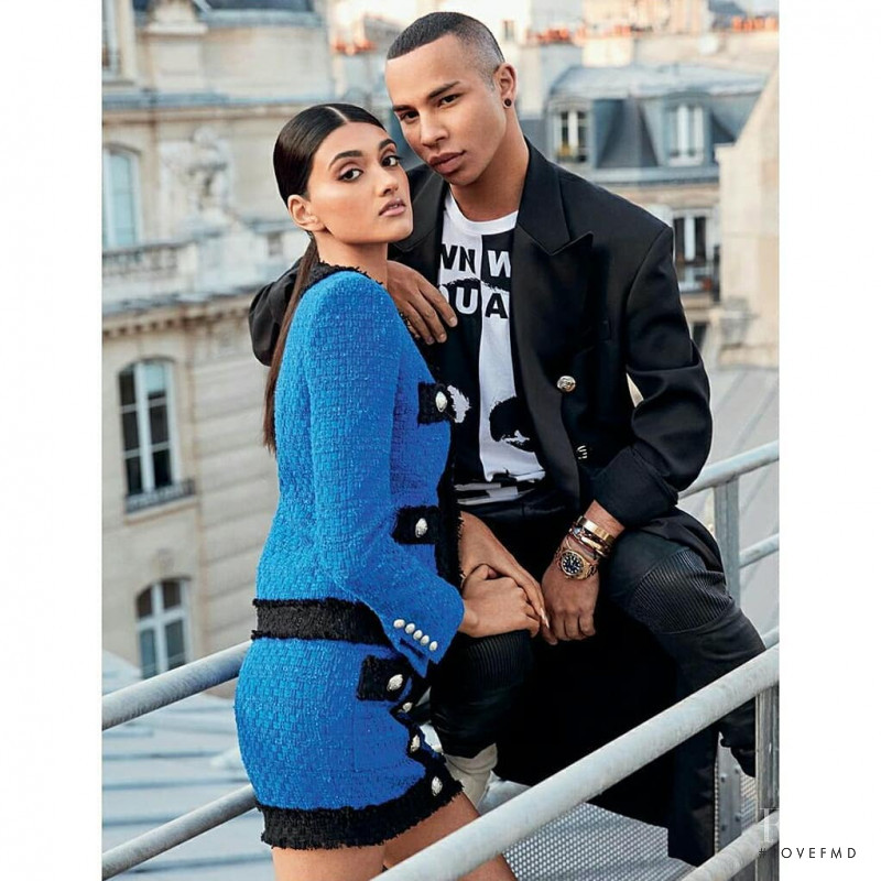 Neelam Gill and Olivier Rousteing, February 2020