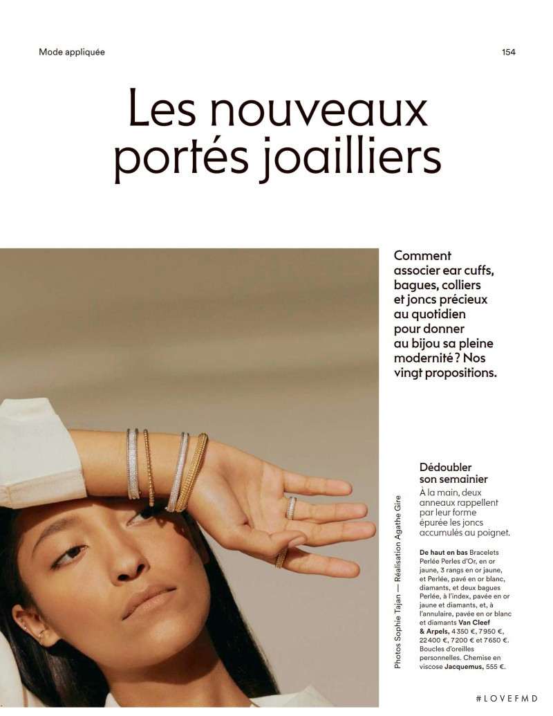 Cai Lee featured in Les nouveaux portes joailliers, February 2020