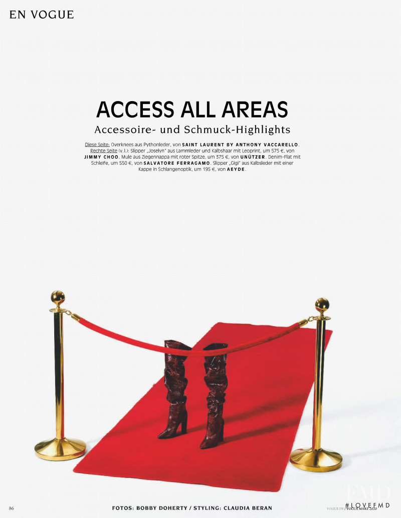 Access All Areas, March 2020