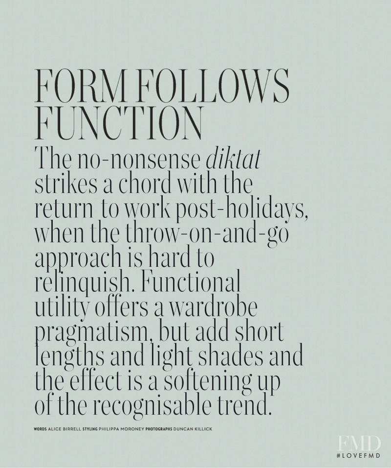 Form Follows Function, February 2020