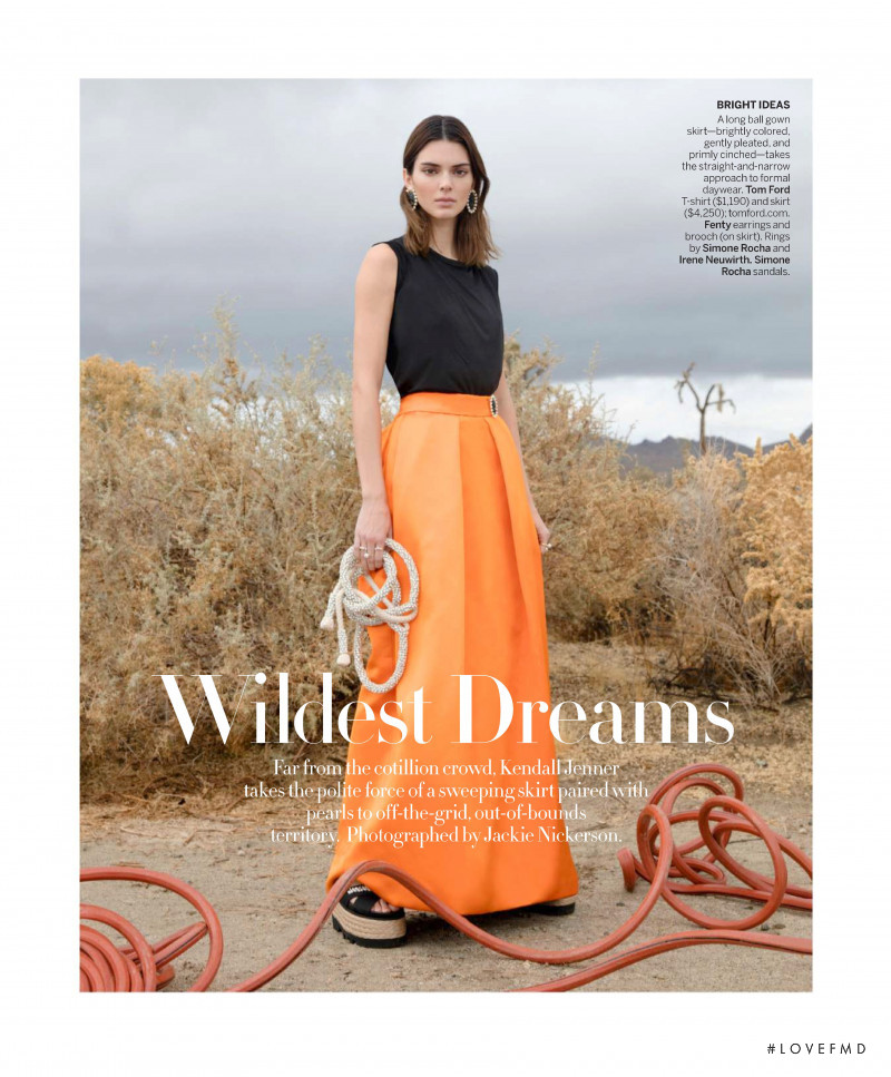 Kendall Jenner featured in Wildest Dreams, March 2020