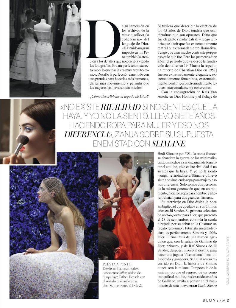 Alana Zimmer featured in La Nueva Era, November 2012